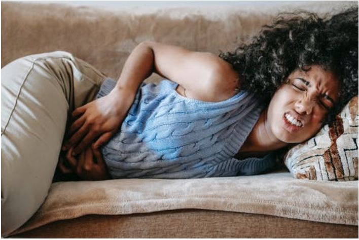 a lady with an acid reflux problem